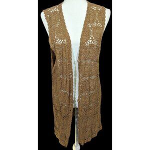 Vintage 90s Bohemian Silk Vest by SML Sport